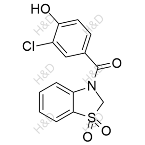 多替诺德杂质42,(3-chloro-4-hydroxyphenyl)(1,1-dioxidobenzo[d]thiazol-3(2H)-yl)methanone