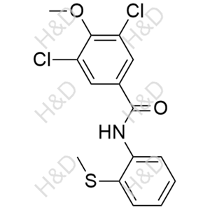 3,5-dichloro-4-methoxy-N-(2-(methylthio)phenyl)benzamide	多替诺德杂质47