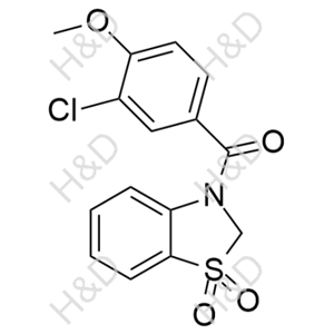 (3-chloro-4-methoxyphenyl)(1,1-dioxidobenzo[d]thiazol-3(2H)-yl)methanone	多替诺德杂质50