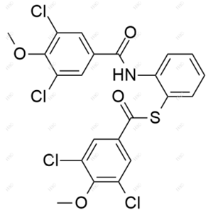 S-(2-(3,5-dichloro-4-methoxybenzamido)phenyl) 3,5-dichloro-4-methoxybenzothioate	多替诺德杂质52