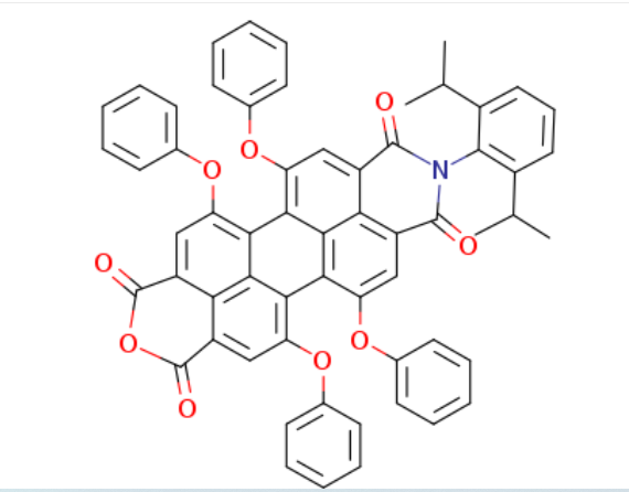 苝酰亞胺-苝酐,N-(2,6-diisopropylphenyl)-1,6,7,12-tetraphenoxy perylene-3,4:9,10-tetracarboxylic acid diimide