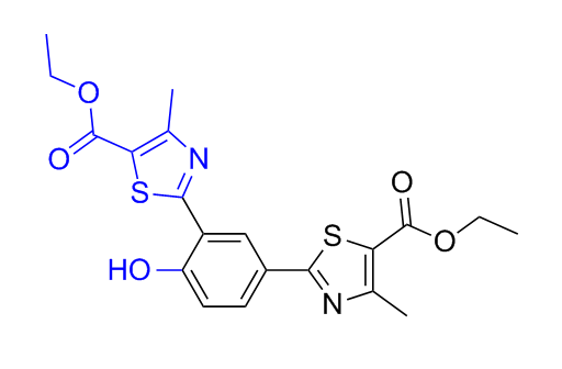 非布索坦雜質(zhì)68,diethyl 2,2'-(4-hydroxy-1,3-phenylene)bis(4-methylthiazole-5-carboxylate)