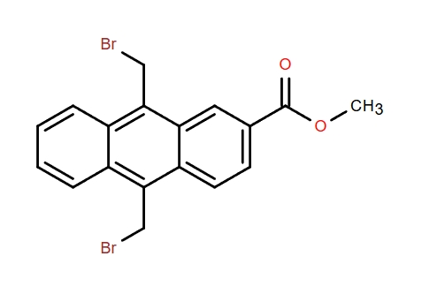 2-Anthracenecarboxylic acid, 9,10-bis(bromomethyl)-, methyl ester,2-Anthracenecarboxylic acid, 9,10-bis(bromomethyl)-, methyl ester