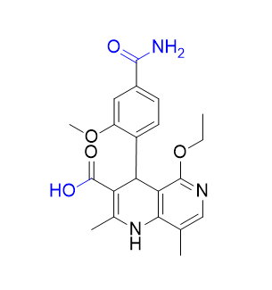 非奈利酮雜質(zhì)18,4-(4-carbamoyl-2-methoxyphenyl)-5-ethoxy-2,8-dimethyl-1,4-dihydro-1,6-naphthyridine-3-carboxylic acid