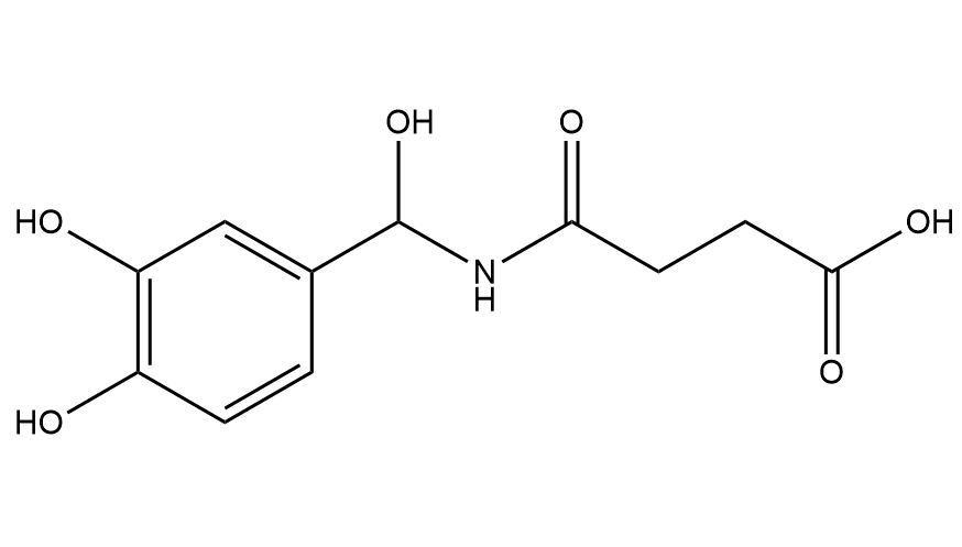 N-[(3,4-Dihydroxy-phenyl)-hydroxy-methyl]-succinamic acid,N-[(3,4-Dihydroxy-phenyl)-hydroxy-methyl]-succinamic acid