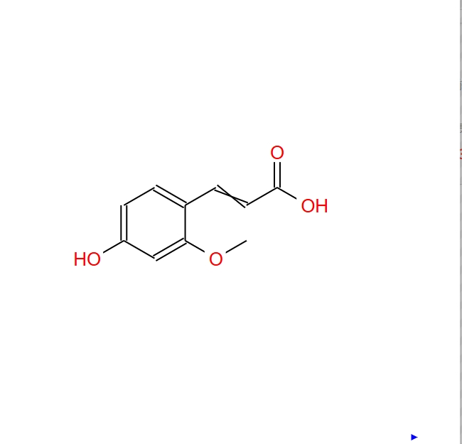 4-羥基-2-甲氧基肉桂酸,3-(4-Hydroxy-2-methoxyphenyl)acrylic acid