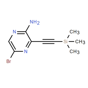 3-[(三甲基硅基)乙炔基]-5-吡嗪-2-胺