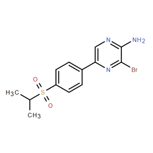 2-吡嗪胺，3-溴-5-[4-[（1-甲基乙基）磺酰基]苯基]-