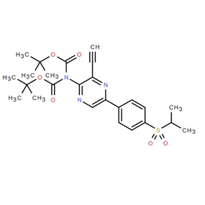 Imidodicarbonic acid, 2-[3-ethynyl-5-[4-[(1-methylethyl)sulfonyl]phenyl]-2-pyrazinyl]-, 1,3-bis(1,1-dimethylethyl) ester