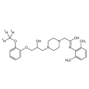 N-(2,6-二甲基苯基)-4-[2-羥基-3-[2-(三氘甲基)苯氧基]丙基]-1-哌嗪乙酰胺