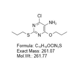 4-氯-6-丙氧基-2-(丙基硫代)嘧啶-5-胺