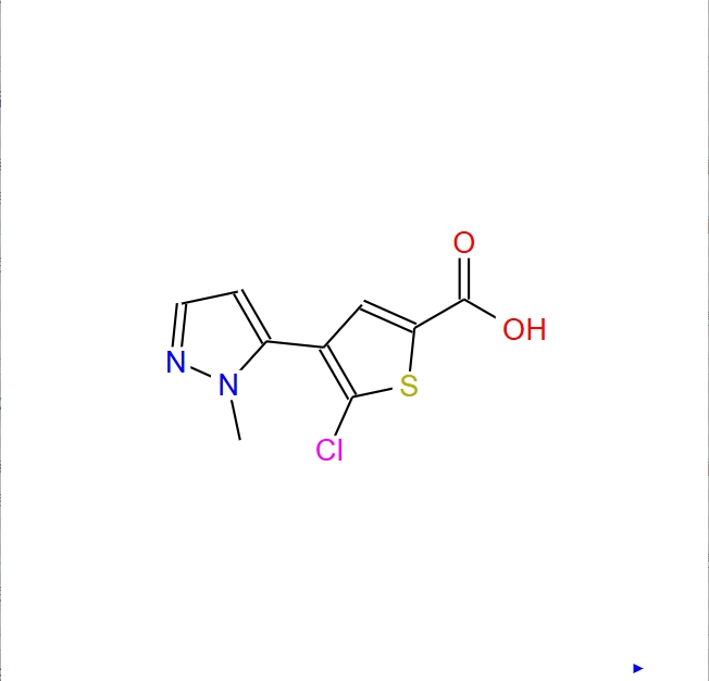 5-氯-4-(1-甲基-1H-吡唑-5-基)-2-噻吩羧酸,5-chloro-4-(1-methyl-1H-pyrazol-5-yl)thiophene-2-carboxylic acid