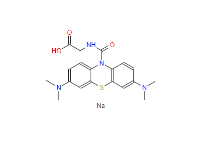 N-[[3,7-双(二甲基氨基)-10H-吩噻嗪-10-基]羰基]甘氨酸单钠盐,N-[[3,7-Bis(dimethylamino)-10H-phenothiazin-10-yl]carbonyl]glycine monosodium salt