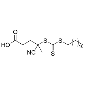 4-氰基-4-[[(十二烷硫基)硫酮甲基]硫基]戊酸,4-cyano-4-(((dodecylthio)carbonothioyl)thio)pentanoic acid