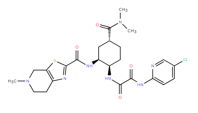 依度沙班杂质 I,N1-(5-chloropyridin-2-yl)-N2-((1R,2S,4R)-4-(dimethylcarbamoyl)-2-(5-methyl-4,5,6,7-tetrahydrothiazolo[5,4-c]pyridine-2-carboxamido)cyclohexyl)oxalamide