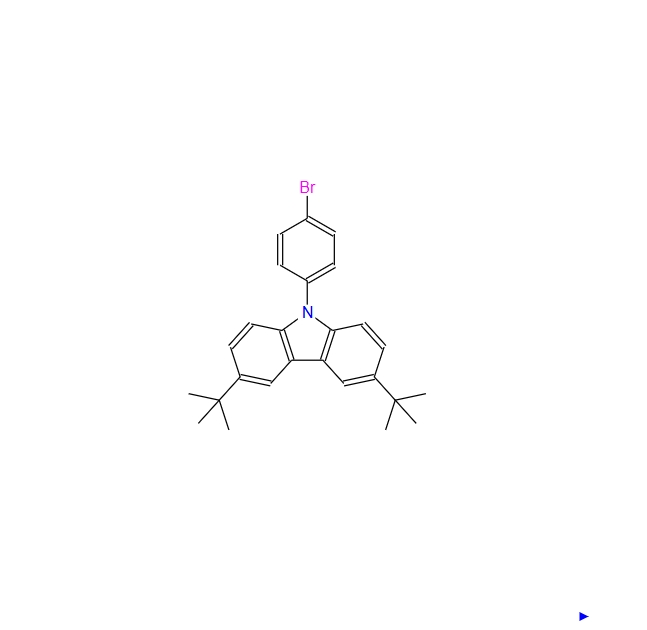 9-(4-溴苯基)-3,6-二叔丁基咔唑,9-(4-Bromophenyl)-3,6-di-tert-butylcarbazole