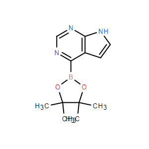 4-(4,4,5,5-四甲基-1,3,2-二氧硼雜環(huán)戊烷-2-基)-7H-吡咯并[2,3-d]嘧啶,4-(4,4,5,5-Tetramethyl-1,3,2-dioxaborolan-2-yl)-7H-pyrrolo[2,3-d]pyrimidine