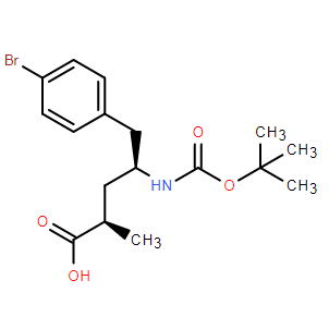 （2R，4S）-5-（4-溴苯基）-4-（（叔丁氧羰基）氨基）-2-甲基戊酸,(2R,4S)-5-(4-Bromophenyl)-4-((tert-butoxycarbonyl)amino)-2-methylpentanoic acid