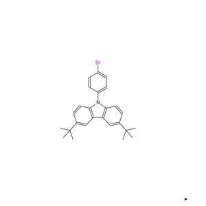 9-(4-溴苯基)-3,6-二叔丁基咔唑