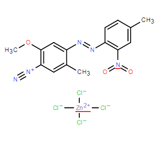 2-甲氧基-5-甲基-4-[(4-甲基-2-硝基苯基)偶氮]苯重氮(T-4)四氯鋅酸鹽(2:1),Fast Corinth V Zinc Chloride Double Salt