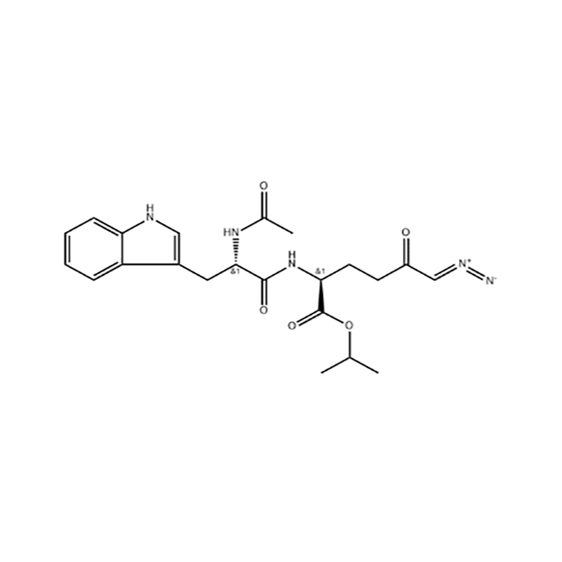 化合物 SIRPIGLENASTAT,L-Norleucine, N-acetyl-L-tryptophyl-6-diazo-5-oxo-, 1-methylethyl ester