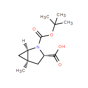 （1R，3s，5r）-2-叔丁氧羰基-5-甲基-2-氮雜二環(huán)[3.1.0]己烷-3-羧酸,(1R,3s,5r)-2-tert-butoxycarbonyl-5-methyl-2-azabicyclo[3.1.0]hexane-3-carboxylic acid