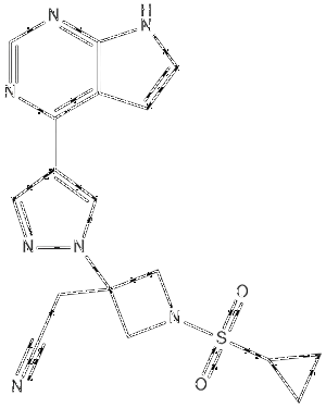 2-(3-(4-(7H-吡咯并[2,3-d] 嘧 啶 -4- 基 )-1H- 吡 唑 -1- 基)-1-(環(huán)丙基磺?；?氮雜環(huán) 丁烷-3-基)乙腈,Ilunocitinib