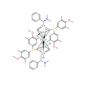 876608-69-4;(S,S)-(-)-2,2'-双[-(N,N-二甲胺苯基甲基-1,1'-双二(3,5-二甲基-4-甲氧基苯基)磷]二茂铁;