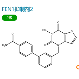 3'-((3-Hydroxy-2,4-dioxo-3,4-dihydrothieno[3,2-d]pyrimidin-1(2H)-yl)methyl)-[1,1'-biphenyl]-4-carboxamide , FEN1-IN-2