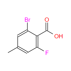 2-溴-6-氟-4-甲基苯甲酸,2-bromo-6-fluoro-4-methylbenzoic acid