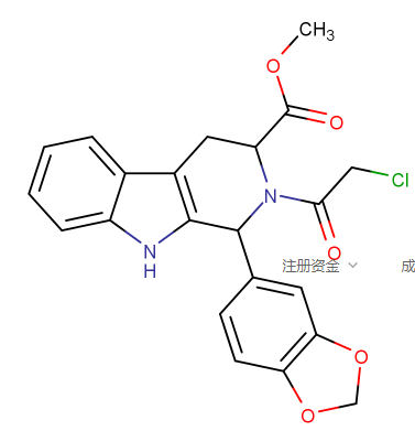 甲基氯化物,(1R,3R)-1-(1,3-Benzodioxol-5-yl)-2-(chloroacetyl)-2,3,4,9-tetrahydro-1H-pyrido[3,4-B]indole-3-carboxylic acid methyl ester;