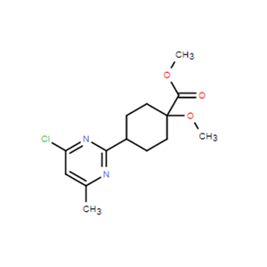 Methyl 4-(4-chloro-6-methylpyrimidin-2-yl)-1-methoxycyclohexane-1-carboxylate