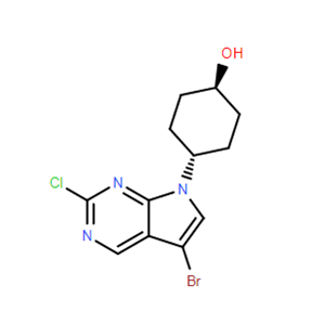 反式-4-(5-溴-2-氯-7H-吡咯并[2,3-d]嘧啶-7-基)环己醇