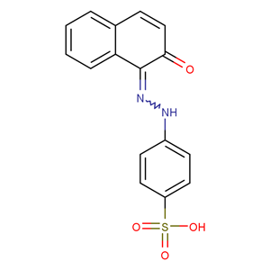 573-89-7；4-[(2-羟基-1-萘基)偶氮]苯磺酸