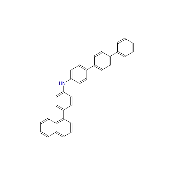 N-[4-(1-萘基)苯基]-[1,1':4',1''-三聯(lián)苯基] -4-胺,4-(1-Naphthalenyl)-N-[4-(2-naphthalenyl)phenyl]benzenamine