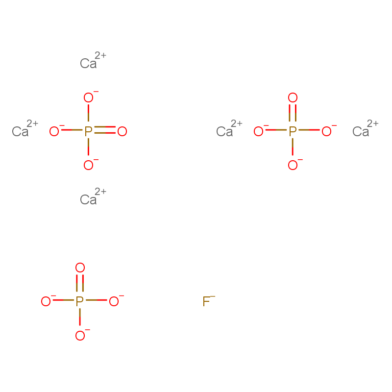 磷灰石,天然礦物,Fluorapatite (Ca5F(PO4)3)