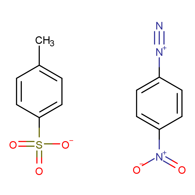 4-methylbenzenesulfonate,4-nitrobenzenediazonium,4-methylbenzenesulfonate,4-nitrobenzenediazonium