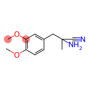 (±)-2-amino-3-(3,4-dimethoxyphenyl)-2-methylpropiononitrile,(±)-2-amino-3-(3,4-dimethoxyphenyl)-2-methylpropiononitrile