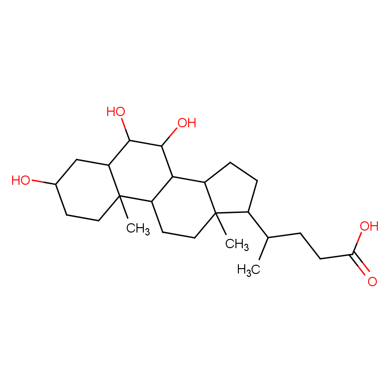 豬膽酸,3,6,7-trihydroxy-5-cholan-24-oic acid