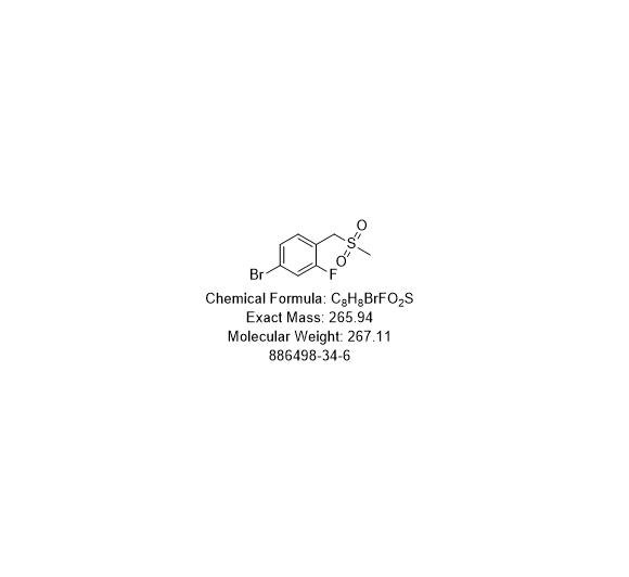 4-溴-2-氟-1-((甲基磺酰基)甲基)苯,4-BROMO-2-FLUOROBENZYLMETHYLSULFONE