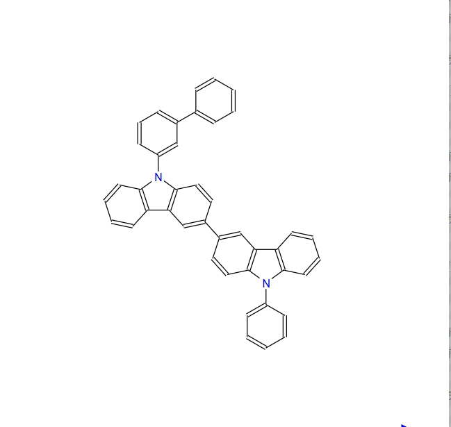 3,3'-雙-9H-咔唑,9-[1'1聯(lián)苯]-3-基-9'-苯基,3,3'-bi-9H-carbazole,9-[1'1-biphenyl]-3-yl-9'-phenyl