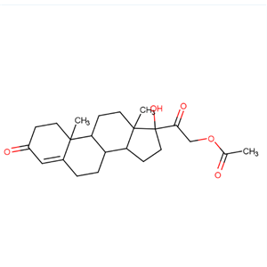 20-二酮-21-醋酸酯(RSA)；Reichstein's substance S 21-acetate；孕甾-4-烯-17α,21-二醇-3,20-二酮-21-醋酸酯 