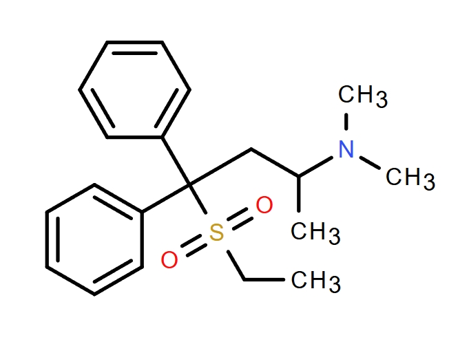 乙磺酰基-1-甲基-3,3-二苯基丙基-二甲基胺,Benzenepropanamine, γ-(ethylsulfonyl)-N,N,α-trimethyl-γ-phenyl-