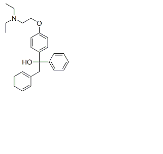 1-(4-(2-(二乙基氨基)乙氧基)苯基)-1,2-二苯基乙醇,alpha-[4-[2-(diethylamino)ethoxy]phenyl]-alpha-phenylphenethyl alcohol