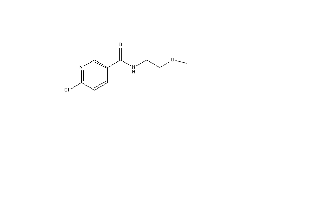 6-chloro-N-(2-methoxyethyl)pyridine-3-carboxamide,6-chloro-N-(2-methoxyethyl)pyridine-3-carboxamide