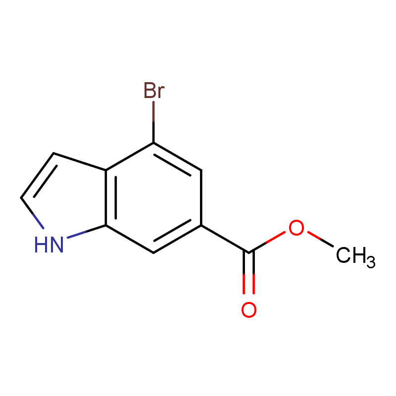 4-溴-1H-吲哚-6-羧酸甲酯,Methyl 4-bromo-1H-indole-6-carboxylate