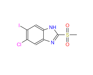 5-氯-6-碘-2-(甲基磺?；?-1H-苯并[D]咪唑,6-chloro-5-iodo-2-(Methylsulfonyl)-1H-benziMidazole