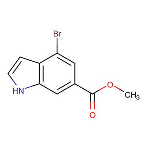 4-溴-1H-吲哚-6-羧酸甲酯,Methyl 4-bromo-1H-indole-6-carboxylate