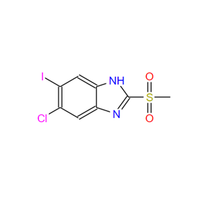 1219741-19-1；5-氯-6-碘-2-(甲基磺酰基)-1H-苯并[D]咪唑；6-chloro-5-iodo-2-(Methylsulfonyl)-1H-benziMidazole98%