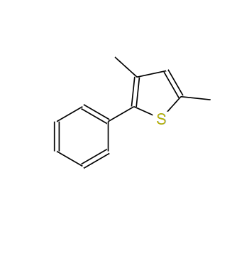 2,4-二甲基-5-苯基噻吩,2,4-DIMETHYL-5-PHENYLTHIOPHENE